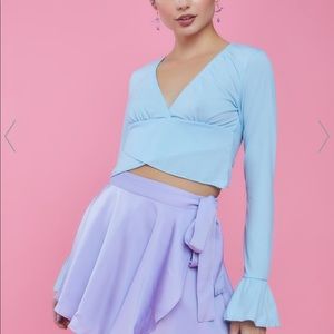 Sugar thrillz Ruffle long sleeve top